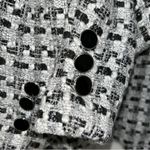 Rachel Zoe  Black and White Tweed Blazer(Size Small) Photo 5