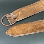 Vintage Unsigned Brown Soft Genuine Leather Women’s Dress Belt Size One Size Photo 5