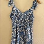 Floral Blue and White Romper sz M Size M Photo 3