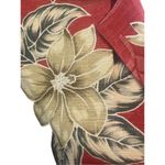 Caribbean Joe Short Sleeve Button Down Classic Mauve 100% Rayon Hawaiian Blouse Photo 6