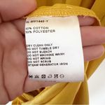 Lattelier Yellow Wrap Dress Tie Waist Maxi Length Unlined Long sleeves Small Photo 7