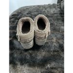 Eddie Bauer  Women Brown Clog Wedge Shoes Leather Upper 8.5M Faux Fur Collar Photo 2