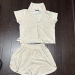 Boohoo  TERRY TOWELLING SHIRT & SHORT SET Photo 0