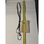 Long Black Cord Necklace Women’s Fashion Pendant Jewelry 19" Statement Lariat Photo 5