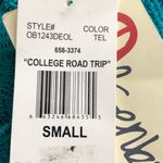 Olsenboye Vintage Teal Lacy Dress Size Small w/Long Sleeves Photo 8