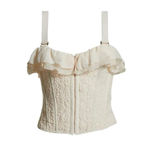Free People Revolve We Are Hah Cream Seams Like A Princess Lace Corset Small Photo 1