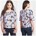 Ella Moss  Delilah Purple Floral Top Photo 1