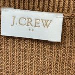 J. Crew Factory Striped Poncho in Heather Camel Black, One Size Photo 3