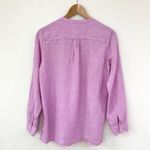 Baird Mcnutt For J.Crew Women's 100% Irish Linen Popover Breathable Tunic Top 8 Pink Photo 1