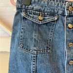 ZARA  TRF Button-Front Raw Edge‎ Denim Skirt large size 30 Photo 1