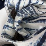 Blue White Tie Dye Hobo Shoulder Bag Womens Large‎ Canvas Boho Purse Tote Retro Photo 4