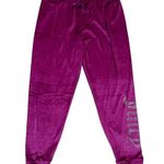 Juicy Couture Soft Pink Velour Lounge Pants Sparkly Bejeweled “Juicy” Medium Photo 0