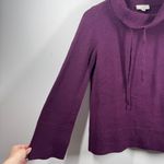 Ann Taylor Loft Sweater Women M Purple Cowl Neck Knit Pullover Business Casual Size M Photo 2