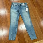 NWT AMO Twist Wash Jeans in Sweet Cheeks Women's Skinny Mid Rise Blue Denim 26 Photo 2