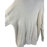 Anthropologie By Oversized Deep V-Neck Eyelash Tunic Ivory Sweater Size Large Photo 10