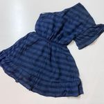 Tularosa  Women's One Shoulder‎ Striped Mini Dress Blue Size S Photo 2