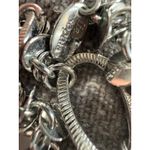 Lia Sophia  Circle Chain Long Necklace Silver Formal Casual Everyday Wear Photo 4