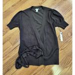 Vertigo Paris  Ballet Wrap Sweater Medium Balletcore Classic NEW Chocolate Brown Photo 6