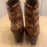 Kelsi Dagger REVOLVE  Zidane Tapestry woven heeled Boots Aztec size 7.5 western Photo 4