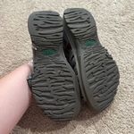 Keen Whisper Hiking Sandals Outdoors Women's Size 10 Bungee Cinch Gray w/ Green Photo 4