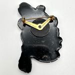 Vintage 1950's West Germany Bear Brooch Pin Hand Painted Plastic Photo 1