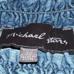 Michael Stars  Chambray Off Shoulder Short Sleeved Top Size Extra Small Photo 2