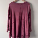 Free People  Sparrow Tunic Top in Smokey Wings Elegant long sleeve Lace Details Photo 1
