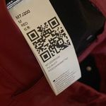 Boutique  Red Maroon Studed Tie Closure Zip Pockets Punk Rock Skinny Pants M Photo 5