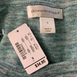 Christopher & Banks Christopher Banks Knit Sweater Vest Tank S Marled Green Sleeveless Scoop Neck Photo 5