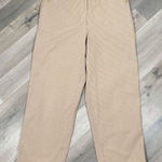 Liz Claiborne Audra Striped Straight Leg Casual Pants Tan 12 Photo 0