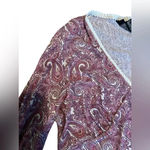 No Boundaries Vintage  Baby Doll Bell Sleeve Top Size 11/13 Y2K FAIRYCORE PAISLEY Photo 2