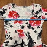 Abercrombie & Fitch  Womens Red White Floral Long Sleeve Skater Dress Size Small Photo 6