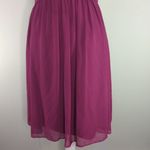 B2 Jasmine Lace Chiffon Fuchsia Midi Dress Size 6 Photo 2