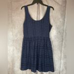AUW  Navy Blue Sleeveless Lace Scoop Neck Mini Dress | Size XL Photo 1