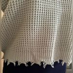 Moon & Madison Sage Waffle knit Frey Trim Cute Sweater Pull Over Sage Green Sz S Photo 3