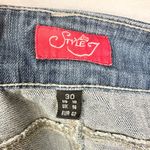 Vintage Y2K Denim Maxi Cargo Skirt Size 10 Stretch Boho Western Utility Modest Blue Photo 2