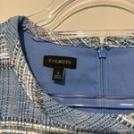 Talbots  stripe tweed sleeveless shift dress blue pink size‎ 2 Photo 3