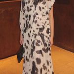 ZARA  dress voluminous maxi animal print kimono scarf layered casual boho Photo 2