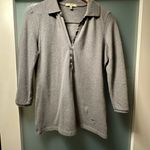 Burberry Gray Button Down Women's Shirt Photo 1