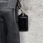 Coach  Swingpack Crossbody Bag Black Leather Turnlock Pocket Adjustable Strap Photo 8