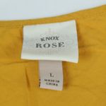 Knox Rose  Mustard Yellow Sleeveless Blouse Womens Size L Photo 2
