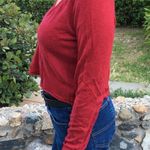 The Limited  Black Lightweight Long Sleeved Crop Top Photo 3