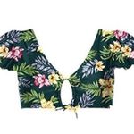 Tropical Ruffle Sleeve Cutout V Photo 0