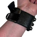 Balenciaga NEW Authentic Black Agneau Triple
Stud Leather Bracelet Photo 7