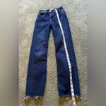 frame denim Frame Le High Straight Jeans Size 24 Stretch Raw Hem Denim City USA Boho Photo 2