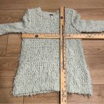 Free People  September Song Polar Bear Sweater Mint Green Crew Neck Size M Photo 4