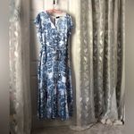 Lane Bryant  sz 22 Cap Flutter-Sleeve Surplice Tiered Maxi Dress Vintage Fields Photo 1