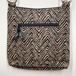 Vera Bradley Zebra Hipster Crossbody Shoulder Bag Purse Black Tan Quilted Fabric Photo 3