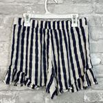 Maven West  Ruffle Hem Striped Shorts Photo 1