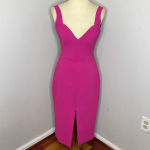 Nicholas‎ Crepe Quilted Bra Dress in Fuschia Pink Size 6 Photo 2